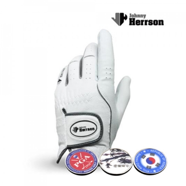 [코비스] 남성용 합피 한손 골프장갑(1장), 볼마커(랜덤)3개 포함 NFG-MHG1-M501