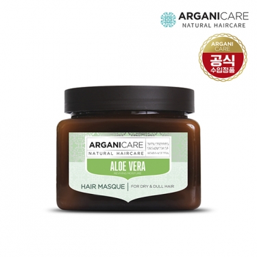 [아르가니케어] 한국 공식판매 알로에베라 헤어마스크 건조모발용 500ml