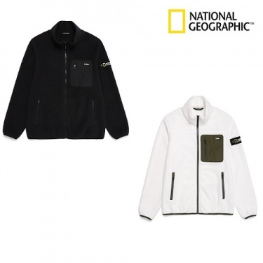 [내셔널지오그래픽] FW 우븐 아웃포켓 플리스 풀집업 자켓 N227UFT410