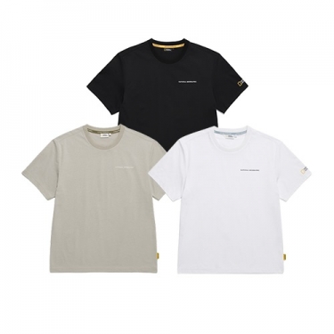 [내셔널지오그래픽] 소로나 쿨맥스 스몰로고 반팔티셔츠 남녀공용 N246UTS210