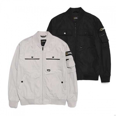 [내셔널지오그래픽] 소매포켓 블루종 점퍼 남녀공용 N226UJP340