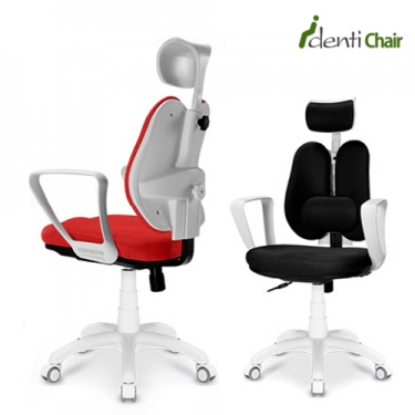 [아이덴티] 3세대 조습군 듀얼요추체어 방습.항균소재적용 학생의자 사무용의자