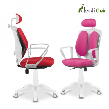 [아이덴티] 3세대 조습군 듀얼체어 방습.항균소재적용 학생의자 사무용의자