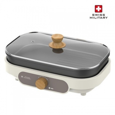 [스위스밀리터리] 분리식 전기 그릴 분리형 그릴 세척가능 SMA-DG600D