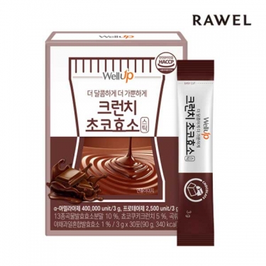 [로엘] 크런치 초코효소 분말 스틱 90g (3g x 30스틱)