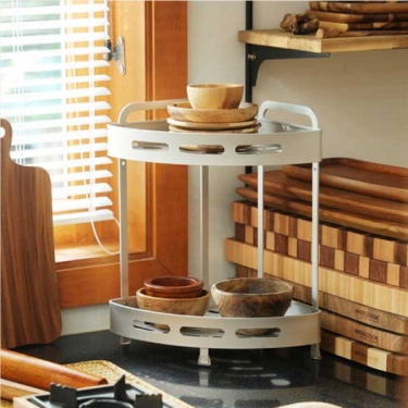 [KATHY COLLECTION] 캣티 샤이닝 삼각 선반 욕실 선반 2단