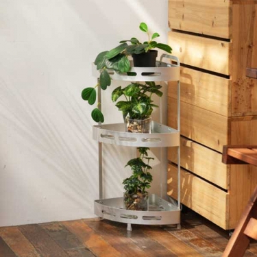 [KATHY COLLECTION] 캣티 샤이닝 삼각 선반 욕실 선반 3단