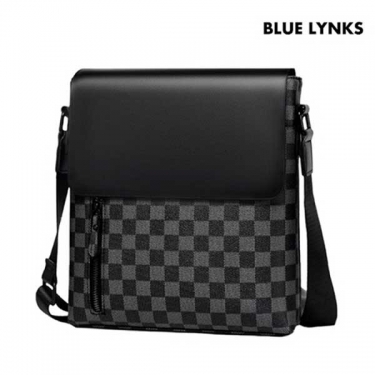 [블루링스] AKE 가죽 체크 메신저백 숄더백 BLM-AKE01
