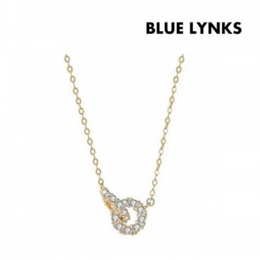 [블루링스] TAF 실버 S925 큐빅 더블링 목걸이 BLM-TAF01