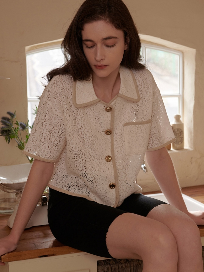 EYELET CROP JACKET_IVORY (EEOR1BLR01W)