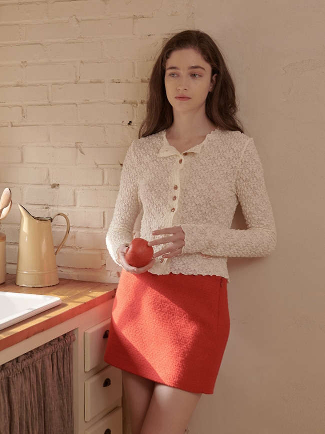 [4차 재입고] ROSE LACE BUTTON TOP_IVORY (EEOR3BLR03W)