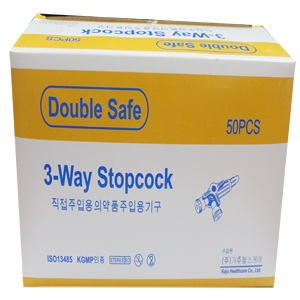 더블세이프_쓰리웨이스톱콕(3Way-Stopcock)(50개입)