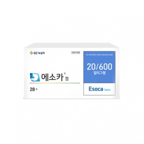 에소카정20/600mg(28T)_에스오메프라졸마그네슘삼수화물/침강탄산칼슘