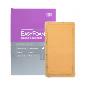 시지바이오 이지폼 실리콘보더 드레싱 습윤 밴드 12.5x22.5cm (10개입)