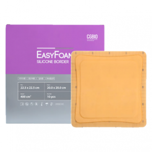 시지바이오 이지폼 실리콘보더 드레싱 습윤 밴드 22.5x22.5cm (10개입)