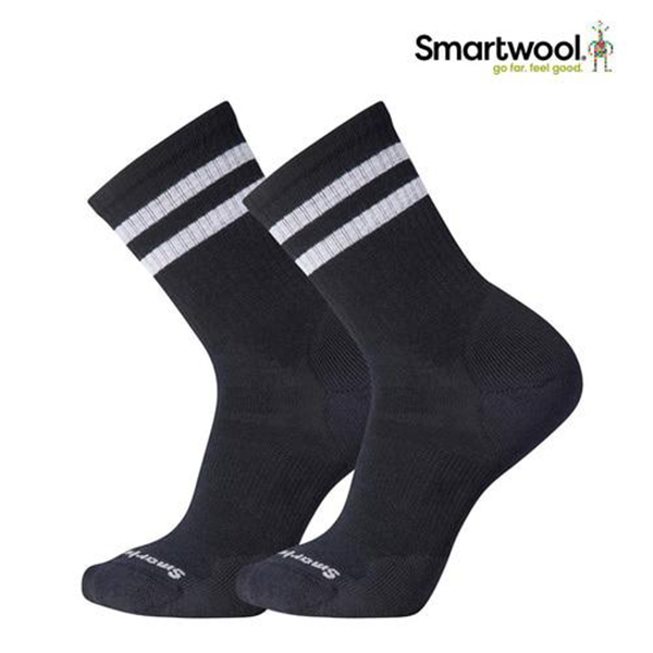 스마트울 Athletic Targeted Cushion Stripe Crew 2P Socks 남성용 (SWC3AWS031)