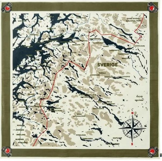 피엘라벤 스웨덴 클래식 맵 스카프 F235UAC45AC