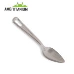 AMG 티타늄 여성용스푼 / 캠핑 백패킹 티탄 수저 초경량 티타늄