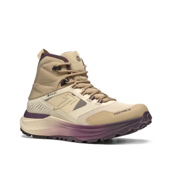 테크니카 AGATE MID GTX 여자 BEIGE-VIOLET 메가그립 고어텍스