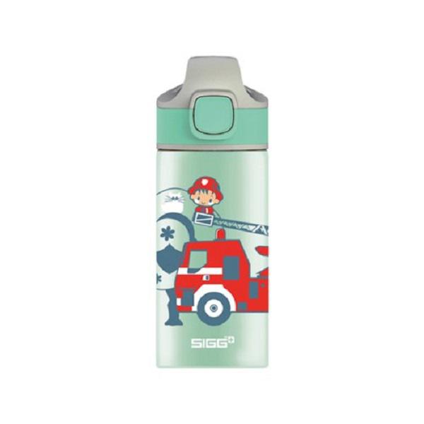 지그 미라클 알루미늄 키즈 워터 보틀 400ml 소방관 Kids Water Bottle Miracle 400ml Fireman