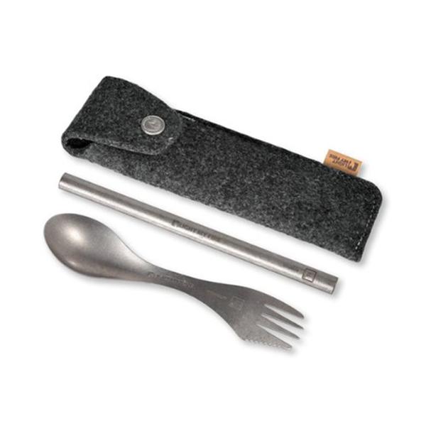 라이트마이파이어 스웨덴 오리지널 티타늄 스포크 앤 스트로 키트 Sweden Original Titanium Spork’n Straw Kit