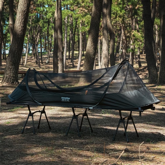 스노우라인 팝업코트 SNH5ULT006 던지면 펼쳐지는 야전침대용 원터치 텐트