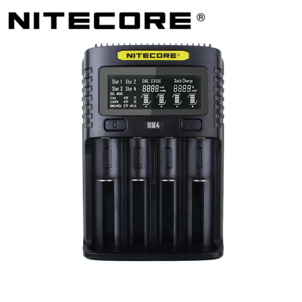 나이트코어 지능형 고속충전기 UM4 리튬이온배터리 IMR배터리