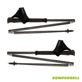 컴퍼델 KP 카본 트레일 FXP 클릭인 115cm / 경량 접이식 등산스틱