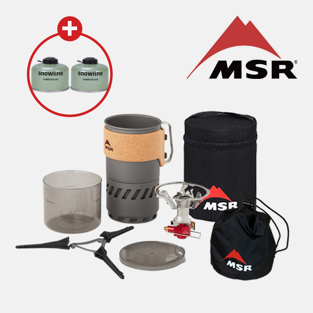 MSR 스위치 스토브 세트 13844 리액터파우치 포함 캠핑 백패킹