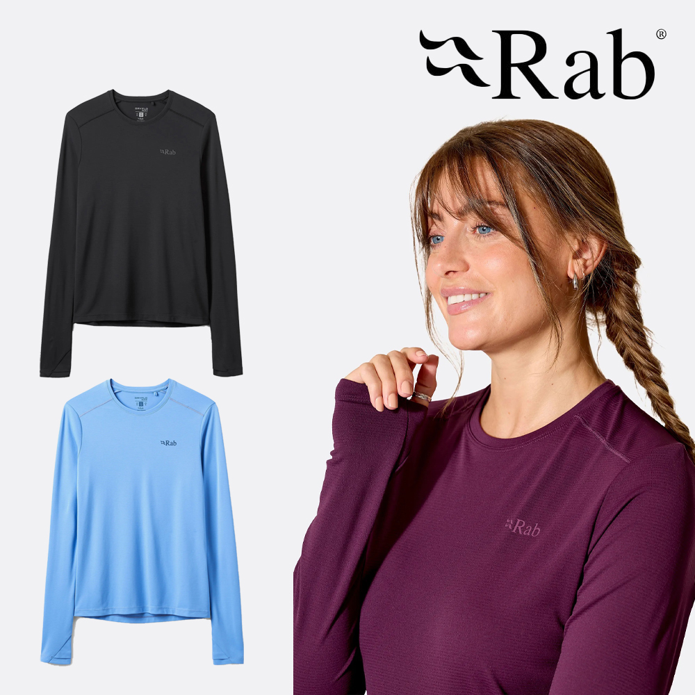 RAB 랩 포스 LS 여성용 긴팔티 활동성 기능성 티셔츠