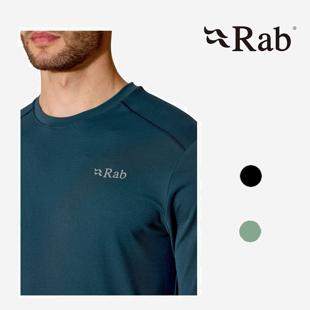 RAB 랩 포스 LS 남성용 긴팔티 활동성 기능성 티셔츠