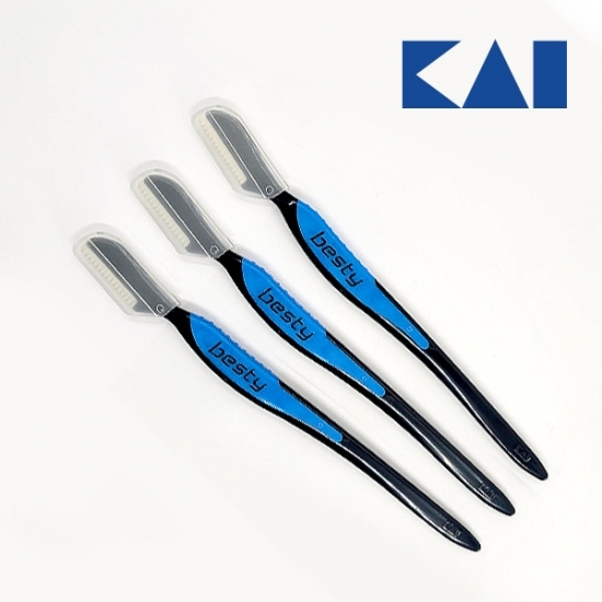 KAI 카이뷰티 눈썹면도 눈썹칼 3개입 (BXML-3P)