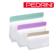 [페드리니] 릴로 프레시 재사용 지퍼백 3종세트 반투명 다회용(PDR-04GD259-6)