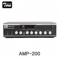 TERAaudio AMP200 2ch 시스템엠프 MIC+2Aux 2x100W(MUSIC) USB/블루투스