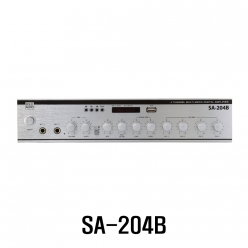 SA204B 4ch시스템엠프 4x100W(PGM) MIC+AUX, USB/블루투스