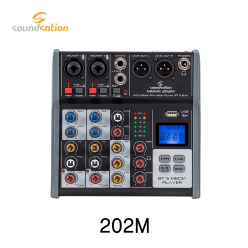 SOUNDSATION 202M 4CH 믹서 ECO/MP3(USB)/블루투스 내장