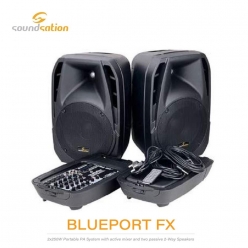 올인원 스피커 파워드믹서 세트 SOUNDSATION BLUEPORT SET FX USB 블루투스 스피커스탠드포함