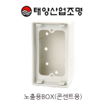 승압용노출BOX 사각박스 (콘센트용)