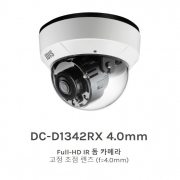 DC-D1342RX 4.0mm Full-HD IR 돔 카메라 고정 초점 렌즈 (f=4.0mm)