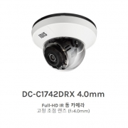 DC-C1742DRX 4.0mm Full-HD IR 돔 카메라 고정 초점 렌즈 (f=4.0mm)
