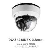 DC-S4216DRX 2.8mm Full-HD IR 돔 카메라 고정 초점 렌즈 (f=2.8mm)