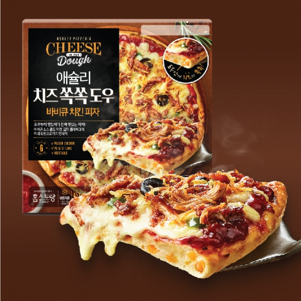 애슐리 치즈쏙쏙도우 바비큐 치킨 피자
