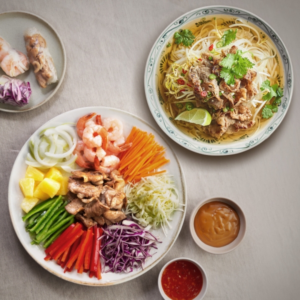 애슐리 쉬림프 불고기 월남쌈+우삼겹 듬뿍 베트남 쌀국수 총 4인분