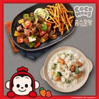 코코몽 까르보나라 떡볶이 + 찹 스테이크   포테이토