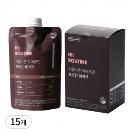 엔씨네이처 서울시즌 하이루틴 프로틴 쉐이크 5개입 3박스 다이어트 단백질 초코맛 쉐이크 아침 식사 대용 한끼 식단