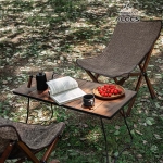 조그만 알록스 캠핑 폴딩 로우 의자 테이블 세트 접의식 경량 로우 체어 감성캠핑용품