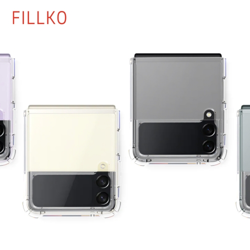 조그만 갤럭시 Z플립3 필코 핸드폰 투명 케이스 슬림 몰딩 에어 젤리케이스