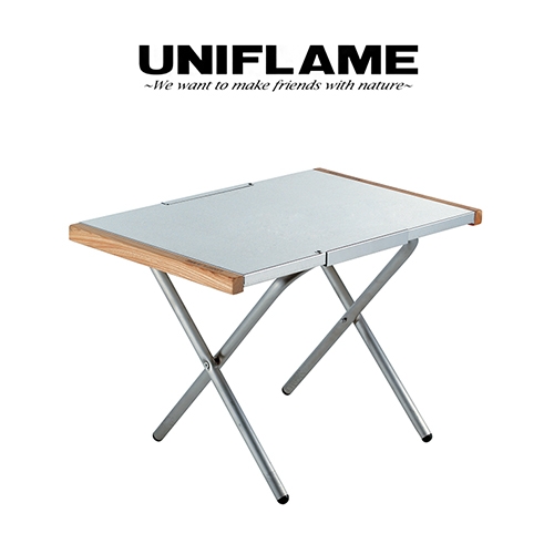 [682104] 유니프레임 파이어 테이블 M 스테인레스 상판 캠핑용 접이식 (모닥불 테이블)