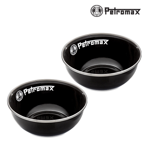 [PM-PX-BOWL-160-S] 페트로막스 에나멜 보울 캠핑용 그릇(2개입), 블랙_160ml