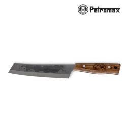 [PM-CHKNIFE17] 페트로막스 다용도 휴대용 캠핑 셰프 나이프 칼, 17cm (스테인리스 스틸/월넛 핸들)